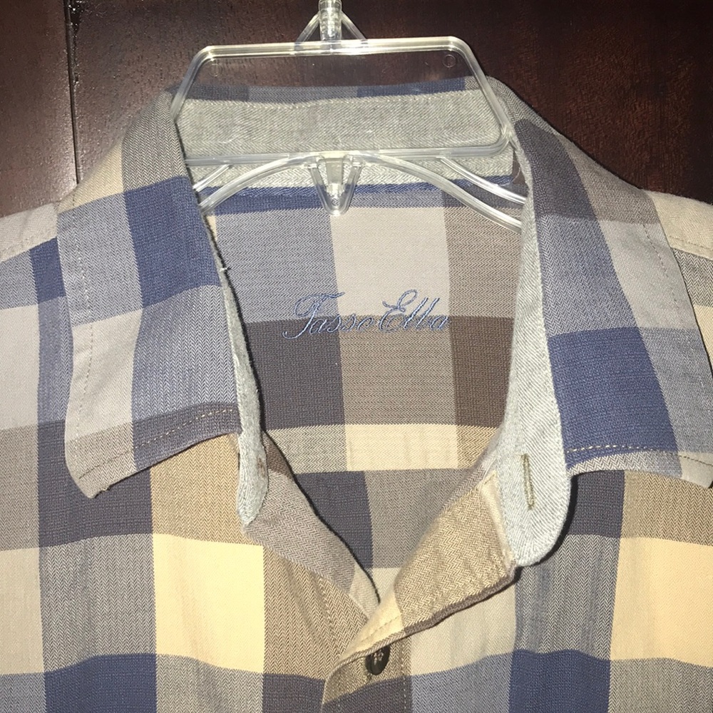 Men’s Tasso Elba Long Sleeve Botton Down Shirt - Picture 3 of 5